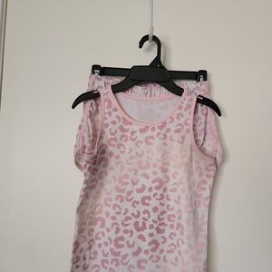 Cat & Jack Light Pink Tie-Dye Knit Tank